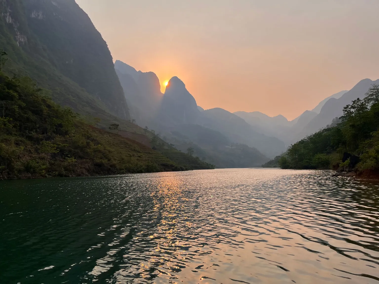 Sunset in Ha Giang