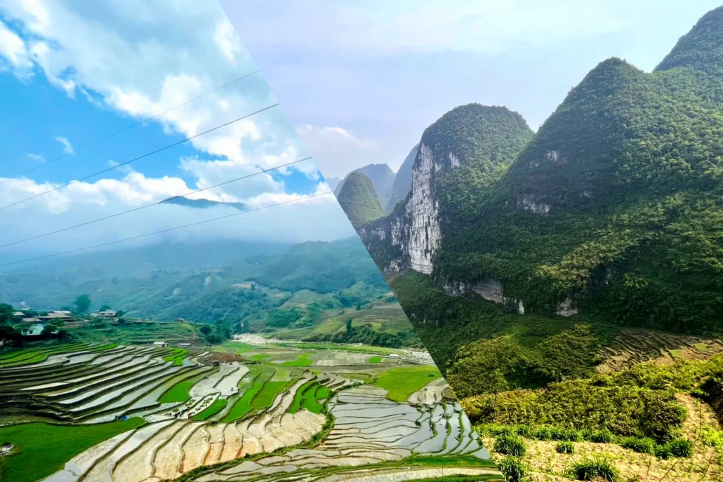 Ha Giang vs Sapa — limestone peaks and rice terraces in northern Vietnam